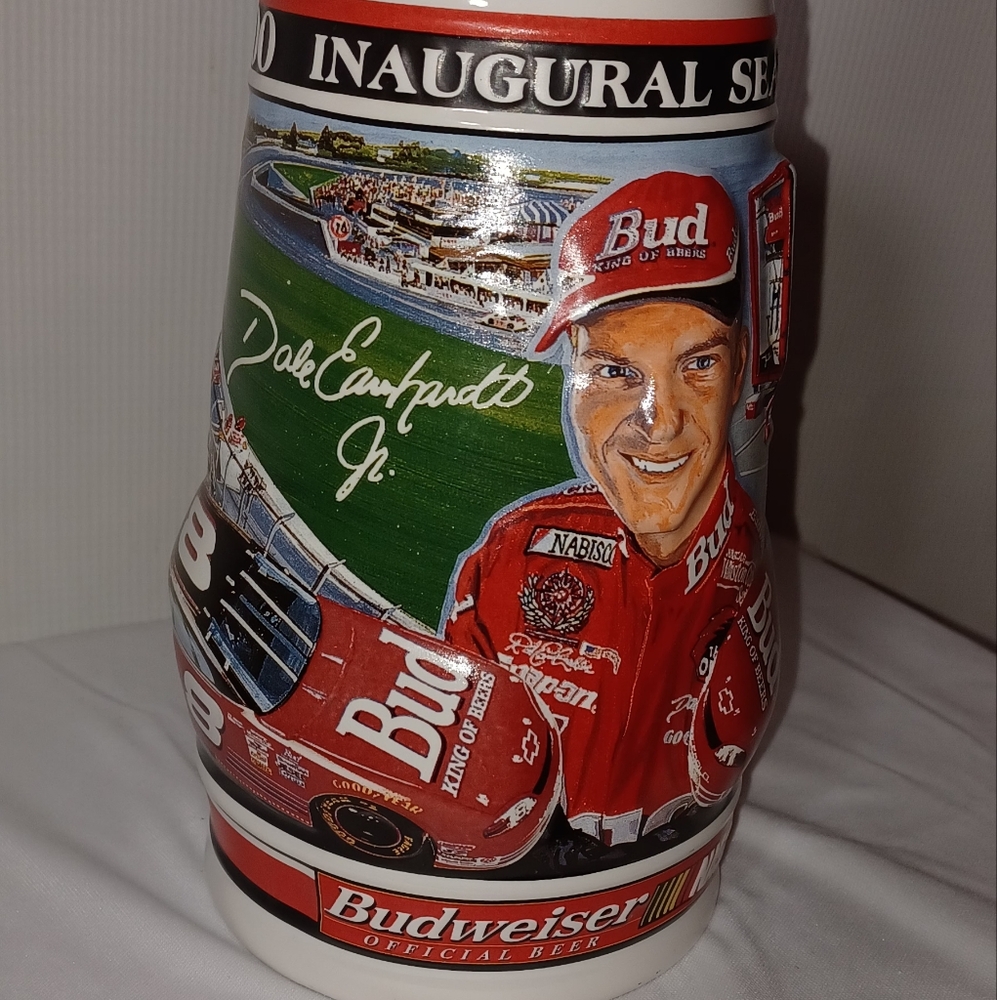 Dale Earnhardt Jr. Budweiser NASCAR Commemorative Stein